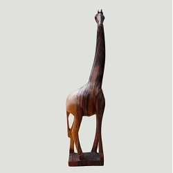 Girafe en bois du Kenya
