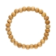 Bracelet elastique perles bois de santal naturel