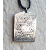 Collier medaillon plaque Etoile de David