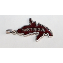 Pendentif en argent Martinique