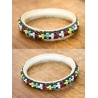 Bracelet cuir et perles Mali