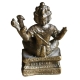 Statuette Indienne Brahma bronze artisanat