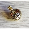 Pendentif boule bronze fleur de vie