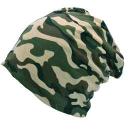 Bonnet souple coton camouflage Beanie