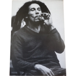 Photo Bob Marley fumant