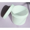 Pot blanc hermetique couvercle vis