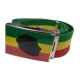 Ceinture Rasta Reunion boucle metal