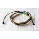 Bracelet couleurs Rasta adaptable