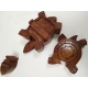 Boite en bois tortue artisanat Inde