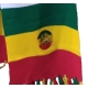 Echarpe Rasta blanche Lion patch Lion de Juda