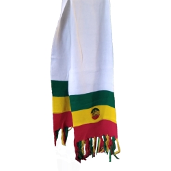 Echarpe Rasta blanche Lion