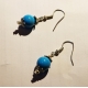 Boucles d oreilles Turquoise pendentif