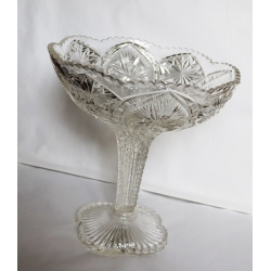 Coupe a fruits sur pied cristal cisele