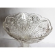 Coupe a fruits ancienne sur pied cristal cisele