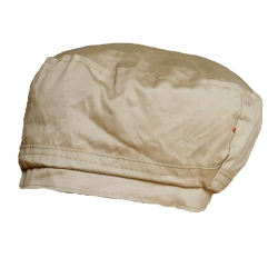 Casquette Rasta coton beige artisanat Ethiopie