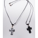 Creation collier croix verre de Murano original