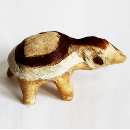 Tortue en os et poils de chameau