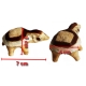 Tortue en os et poils de chameau dimensions
