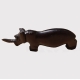 Joli rhinoceros en ebene du Kenya