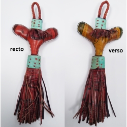 Porte-cles Touareg en cuir