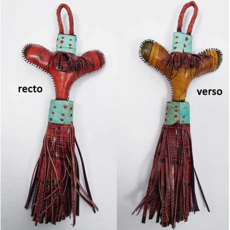 Porte-cles Touareg en cuir
