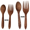 Grands couverts en noix de coco
