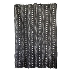 Bogolan noir et blanc tissu africain