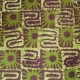 Tissu vert motif africain