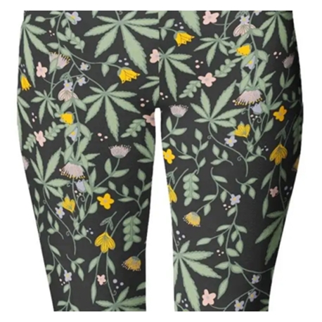 Leggings floral vegetal confort et souplesse