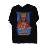 T-shirt noir Selassie couronne