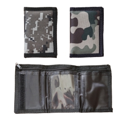 Petits portefeuilles pixels et camouflage