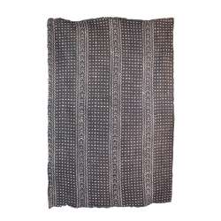 Bogolan noir et blanc deco africaine