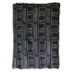 Tissu artisanal africain noir et blanc