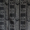 Tissu artisanal africain noir et blanc