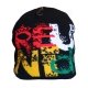 Bonnet Rasta Reunion imprime rouge jaune vert