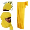 Véritable turban Touareg jaune