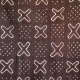 Tissu africain bogolan noir et blanc Mali