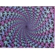 Tenture spirale multicolore coton