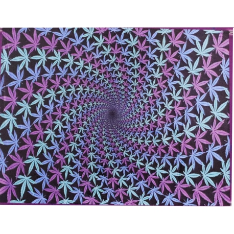 Tenture spirale multicolore coton