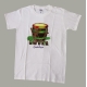 T-shirt blanc Gwoka de Guadeloupe