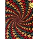 Tenture spirale 3D couleurs Rasta coton