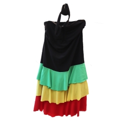 Tunique volants couleurs Rasta