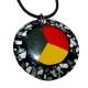 Pendentif collier rasta en acrylique Peace & Love